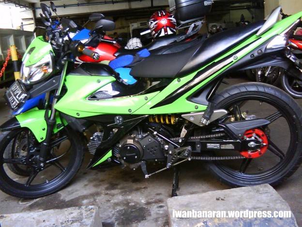 Foot step underbone Kawasaki Athlete…makin Pede aja bro!!!