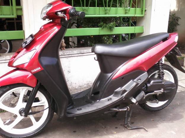 Pelk lawas Mio diburu biker matic garputala…..lho kenapa???