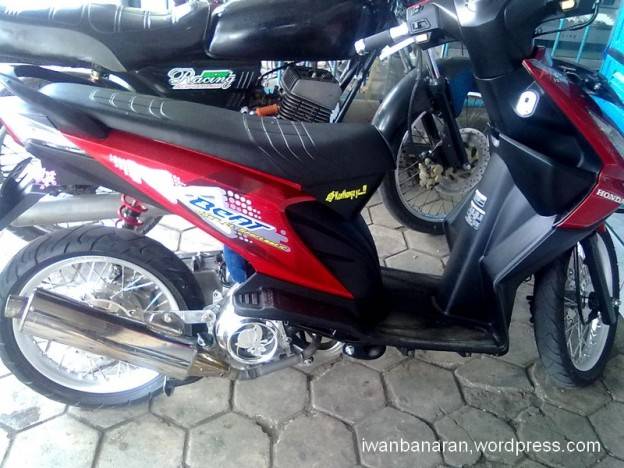 Modif minimalis Honda Beat. Garang!!…