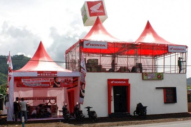 Grebek Bale Santai Honda 2023 : Posko Mudik Bikers Semewah ini ?! Honda persilahkan bikers Merk lain mampir cak !!