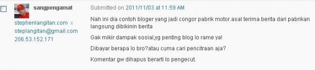 Hati-hati adu domba antar Blogger….