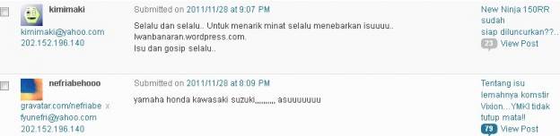 Haduhhh…..komentar koq bikin ngelus dada yak!!