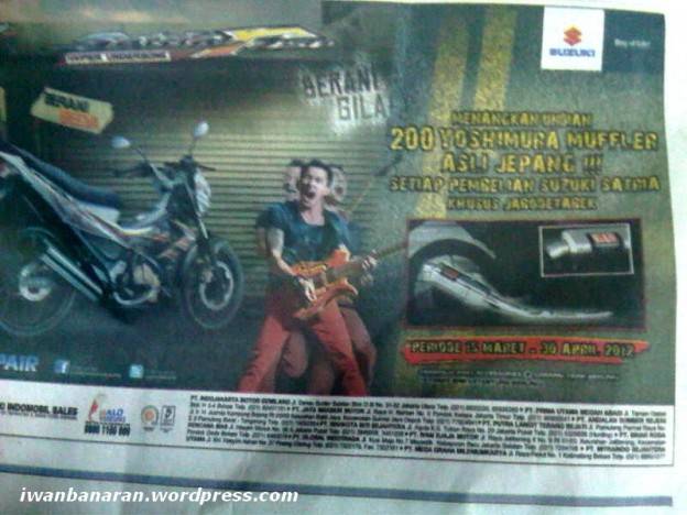Beli Suzuki Satria FU 150 mendapatkan knalpot Yoshimura asli Jepang!!…