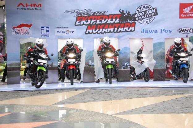 Peringati Hari Kebangkitan Nasional, AHM Gelar Ekspedisi Nusantara Honda Absolute Revo 6.318 KM