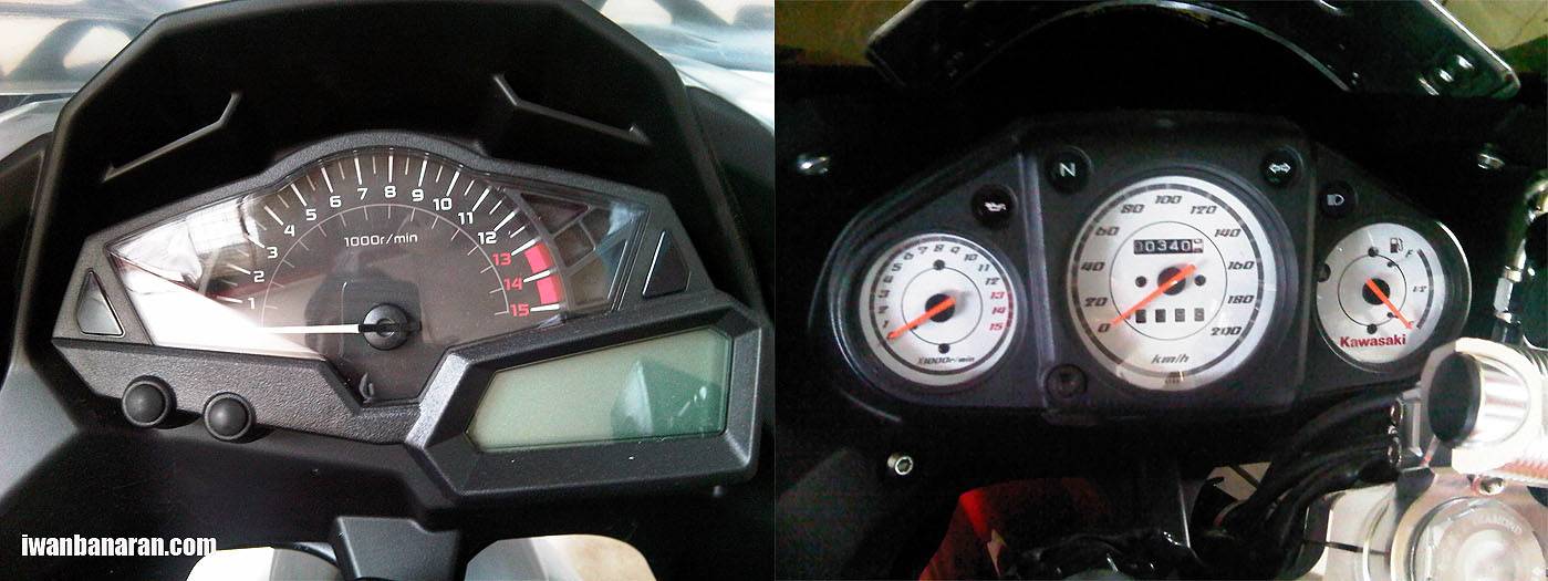 NInja 250 karbu vs FI