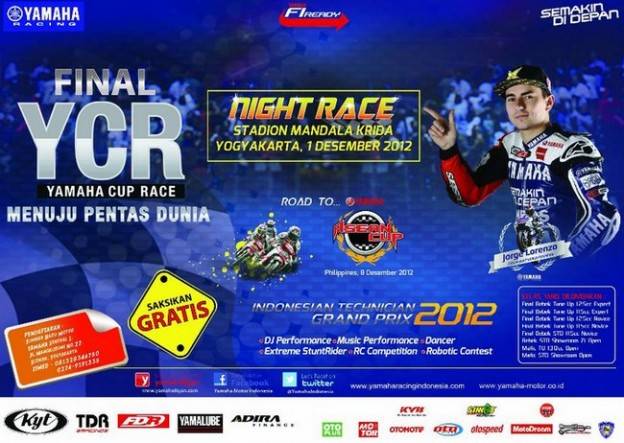 Pra Event, Balapan Malam Final Yamaha Cup Race dan Final ITGP