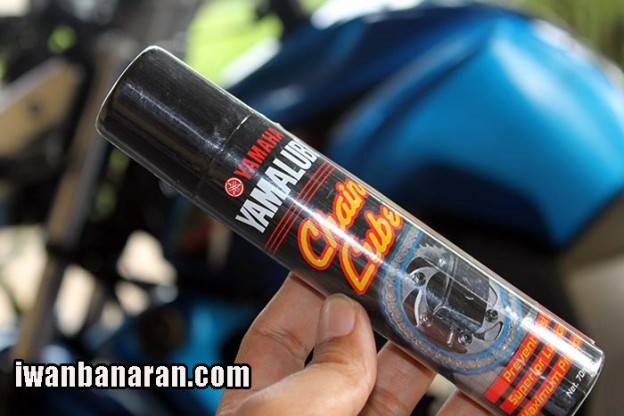 Mencicipi Chain Lube Yamalube. Boleh juga nih………