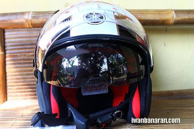 Review helm half face Yamaha "Fino" edition YJN1…..