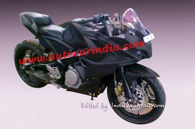 Inikah spyshot Pulsar 375 versi fairing……???