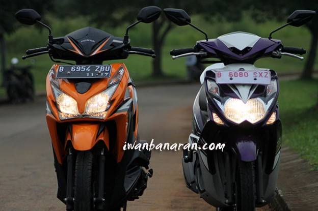 Video adu akselerasi Honda Vario 125 vs Yamaha Xeon RC…..