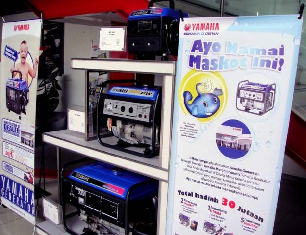 Yamaha pamerkan produk generator dibooth PRJ….