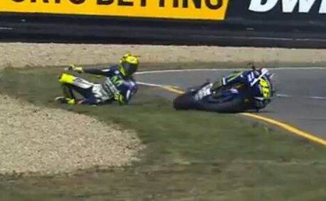 Rossi accident brno