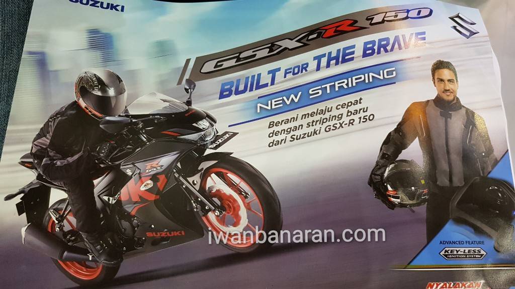 Breaking News : Suzuki resmi rilis warna baru GSX-R150, harga tetap !!