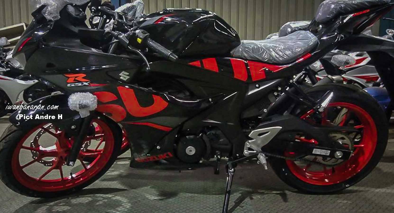 Spied : Update Foto gamblang warna baru Suzuki GSX-R150 2018, Black Fire juozzz !!!