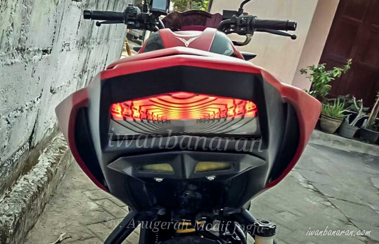 Modifikasi Yamaha new Vixion-R, fokus pada headlamp dan stoplamp !!