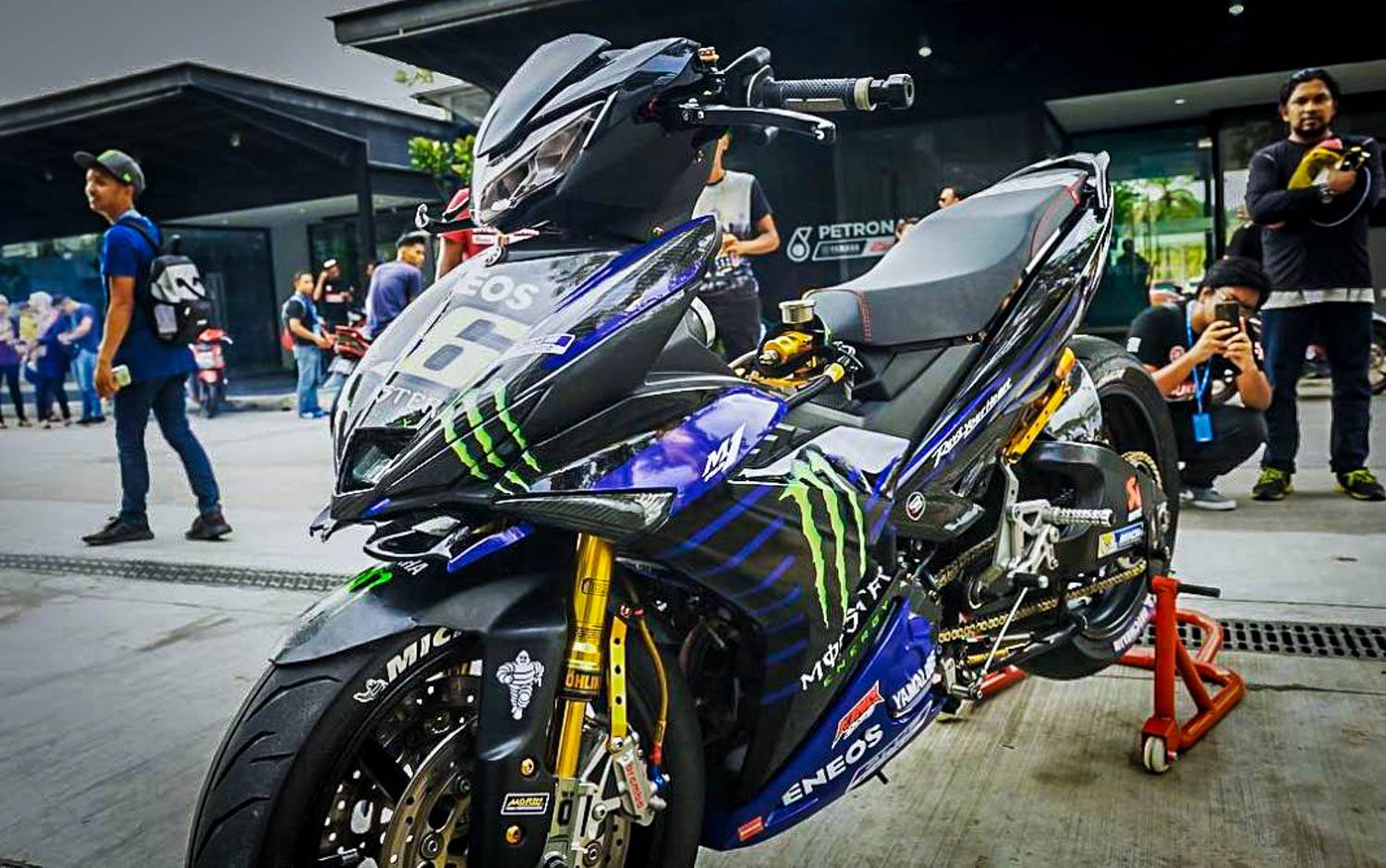 Yamaha MX King 2019 versi Monster Energy nongol di Malaysia, wihhh !!