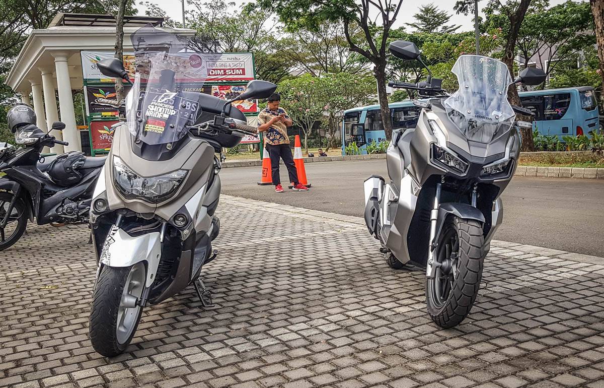 [Foto] Adu ganteng Honda ADV-150 vs NMax 155 modif, pilih mana cak ??