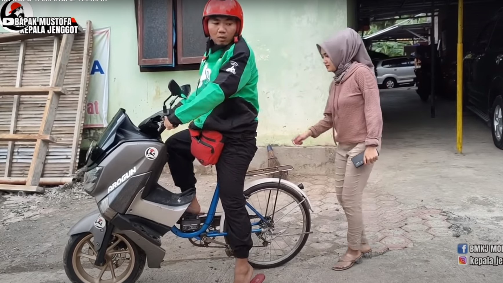 Sepeda Nmax Viral Mustofa Kepala Jenggot, akan sambangi warung Iwanbanaran !