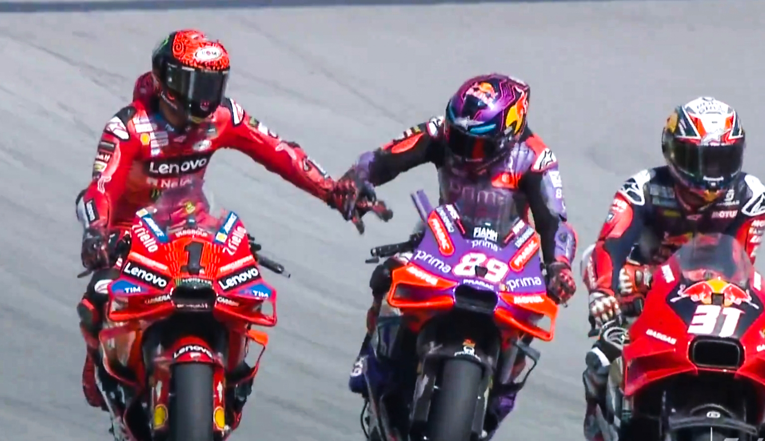 MotoGP Sepang 2024 : Jorge Martin sungkem ke Pecco….Marquez dlosorrrr, makin seruuu !!