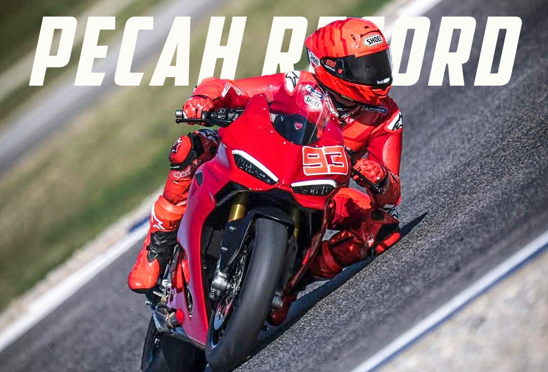 Ediann..ngetes Panigale V2, Marquez langsung pecahkan Record !!