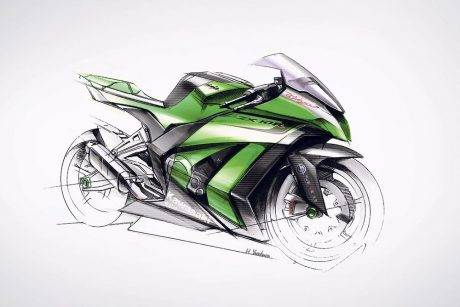 "Prediksi desain new ZX-10R versi MCN..."