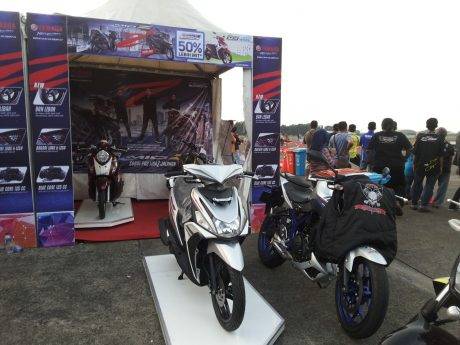 Display motor Yamaha di Pangkalan Lanud Halim Perdanakusuma