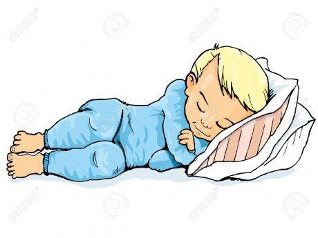 9334800-cartoon-of-little-boy-sleeping-on-a-pillow-isolated-on-white-stock-vector